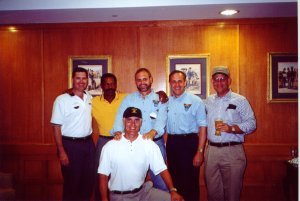 Dave Backledge, Mike Pinkney, Steve Furst, Neil Putz and Steve Beever, John Hodges